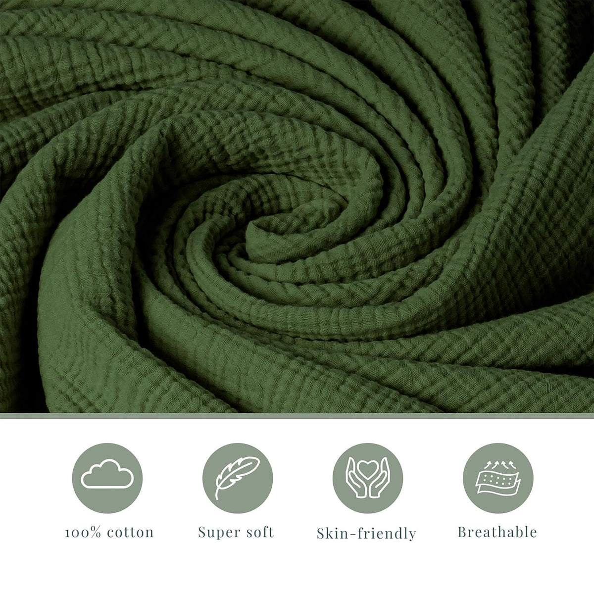 3 Pack Muslin Changing Pad Covers for Baby Boys and Girls 100% Cotton, Soft & Breathable, Easy to Put On & Off, Machine Washable, Baby Nursery Diaper Changing Table Sheet (Leaf)