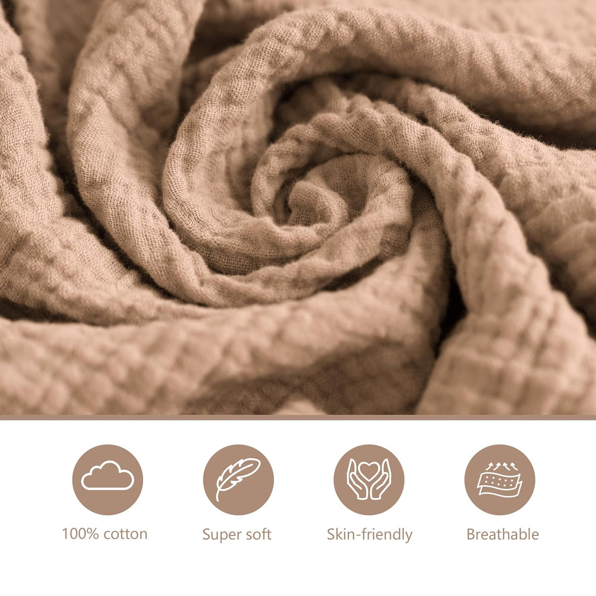 3 Pack Muslin Changing Pad Covers for Baby Boys and Girls 100% Cotton, Soft & Breathable, Easy to Put On & Off, Machine Washable, Baby Nursery Diaper Changing Table Sheet (Leaf)